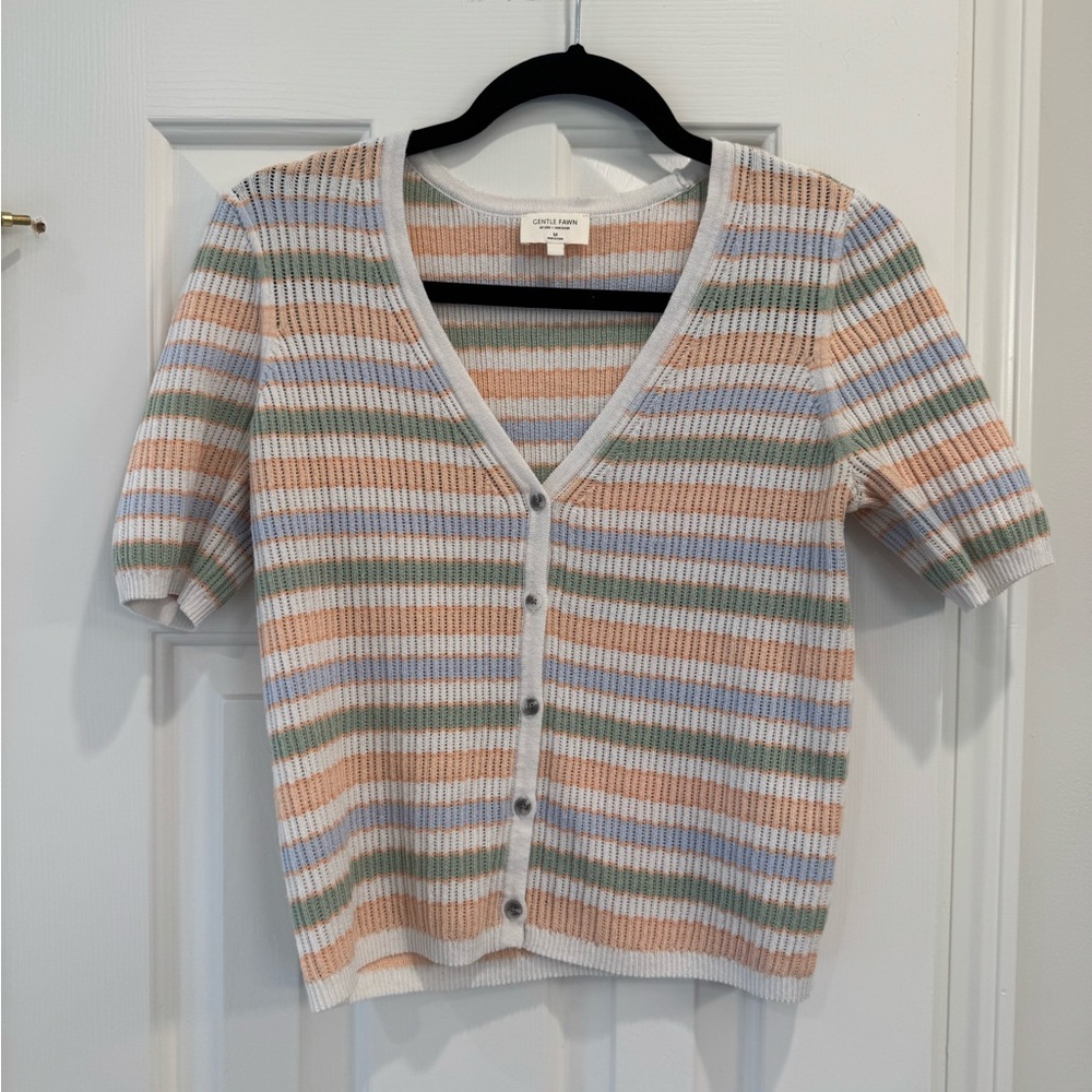Gentle Fawn Multicolor Striped Cardigan